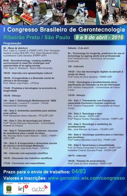 Cartaz Gerontecnologia