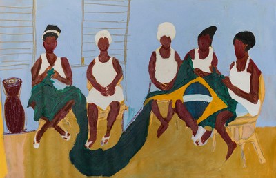 Obra “O mais importante é inventar o Brasil que nós queremos”, 2021, do artista plástico Elian Almeida.